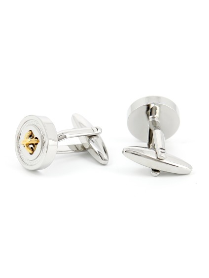 Boutons de manchette argent et or - Baltimore