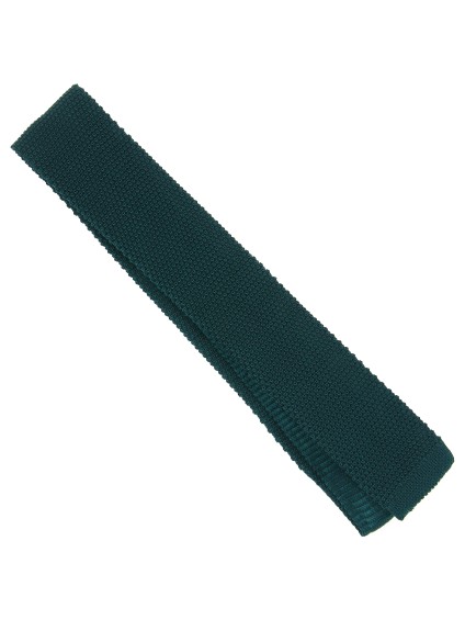 Cravate en tricot vert forêt - Monza