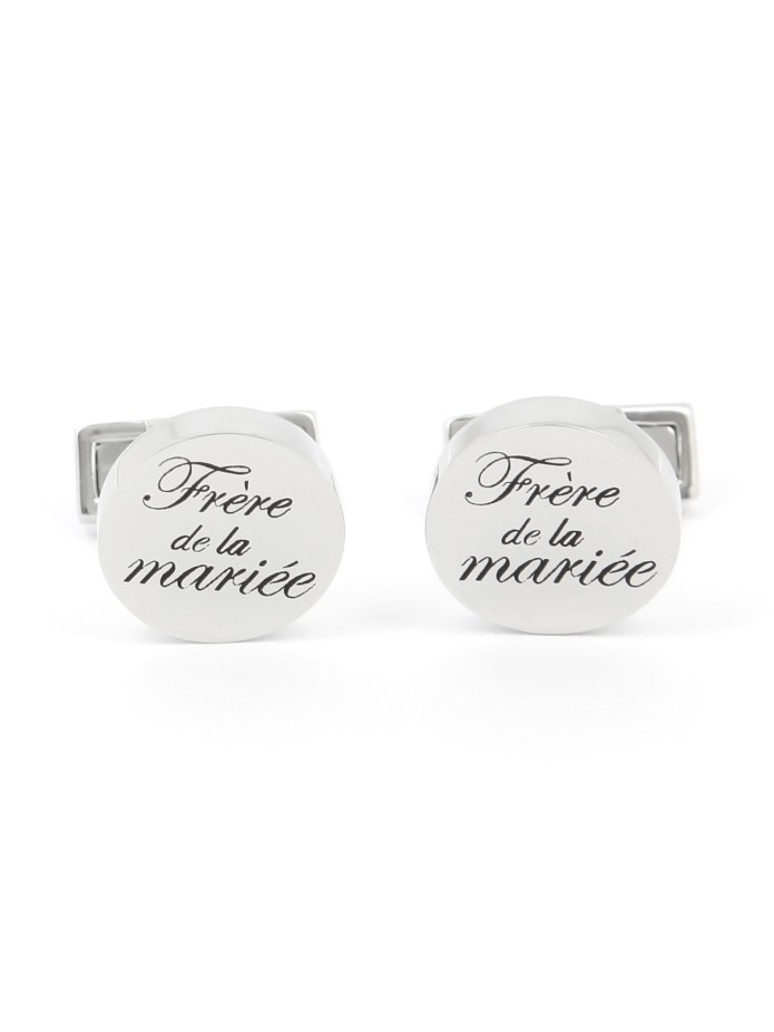 Boutons de manchette mariage - Frère de la mariée Boutons de manchette mariage - Frère de la mariée