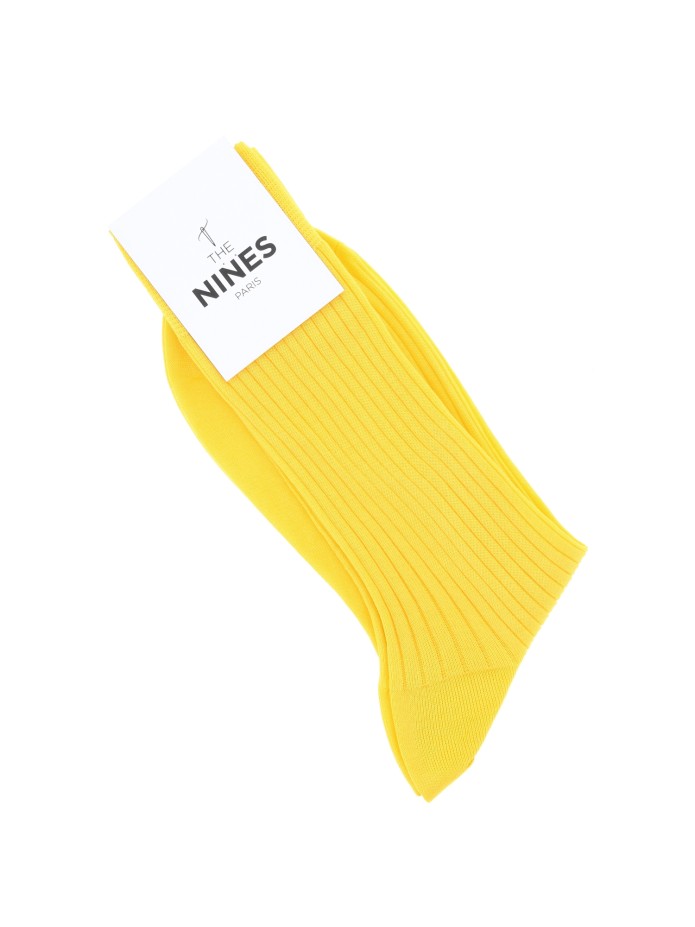 Chaussettes fil d'Écosse jaune Chaussettes fil d'Écosse jaune