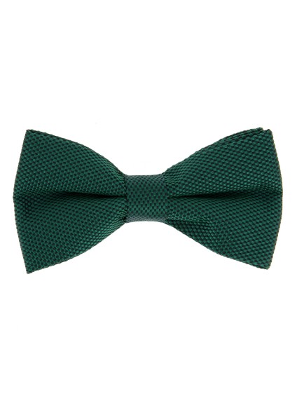 Nœud Papillon vert anglais en soie nattée - Saint-Honoré