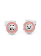 Boutons De Manchette Thomas Pink En Argent Sterling - Design Triangle Avec Chaîne, Occasion