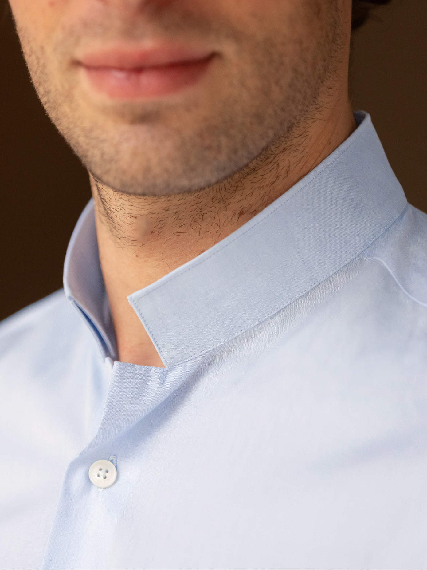 Chemise D'école Fille Col Officier Bleue - Manches Longues En Coton, Coupe Classique Pour Uniforme Ou Occasions - 13