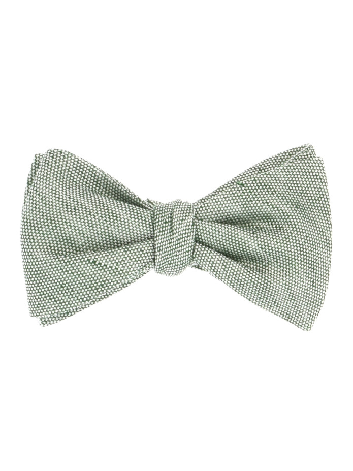 Nœud papillon vert olive prénoué Verone