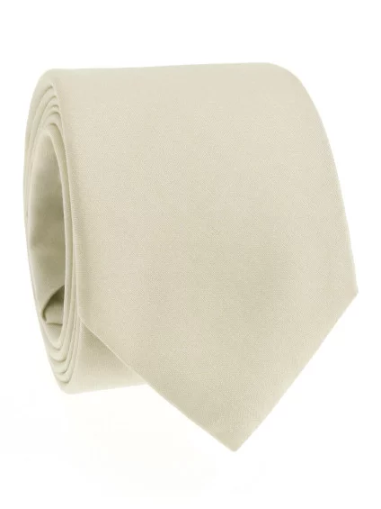 Cravate beige en soie Amalfi