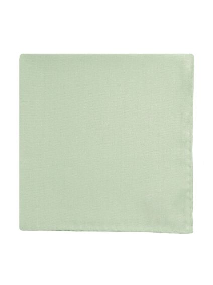 Pochette de costume en soie vert amande Amalfi