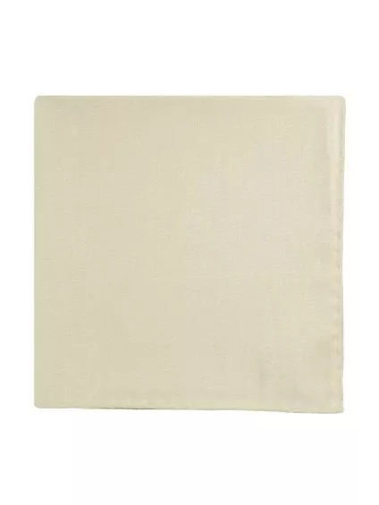 Pochette de costume en soie beige Amalfi