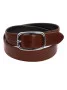 Ceinture marron boucle argentée
