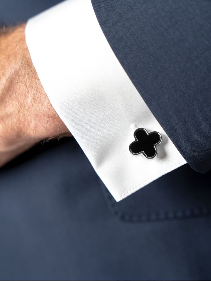 Boutons de manchette en onyx Vendôme