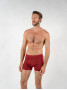 Boxer coton bio bordeaux