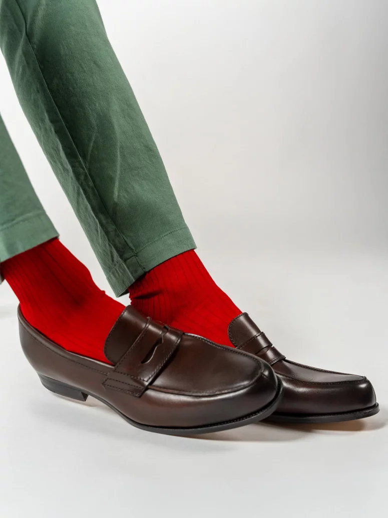 Mi-bas fil d'Écosse orange