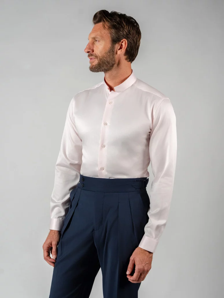 Costume 3 pièces en laine fraîche bleu marine Ostara