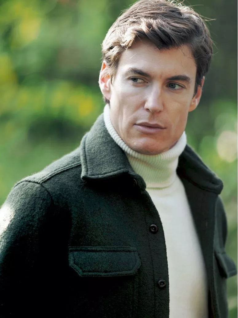 Surchemise en laine bouillie vert forêt