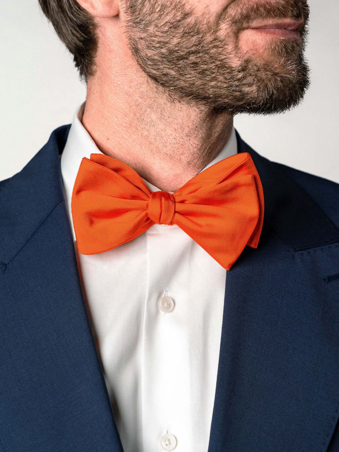 Noeud papillon orange Côme