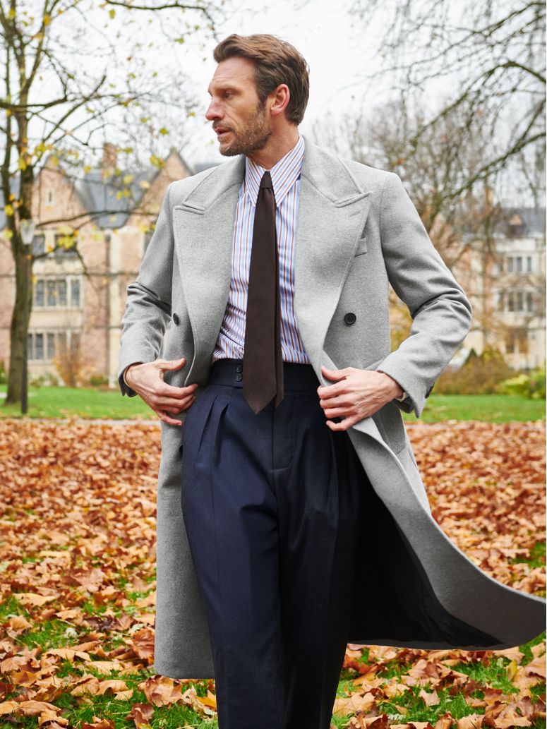 Manteau long gris Birmingham