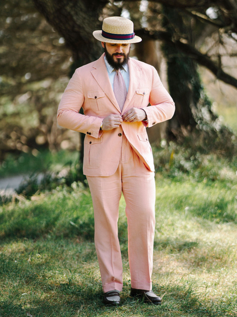 Veste saharienne rose - Litha