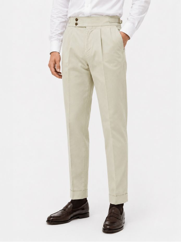 Pantalon à pinces beige - Braga