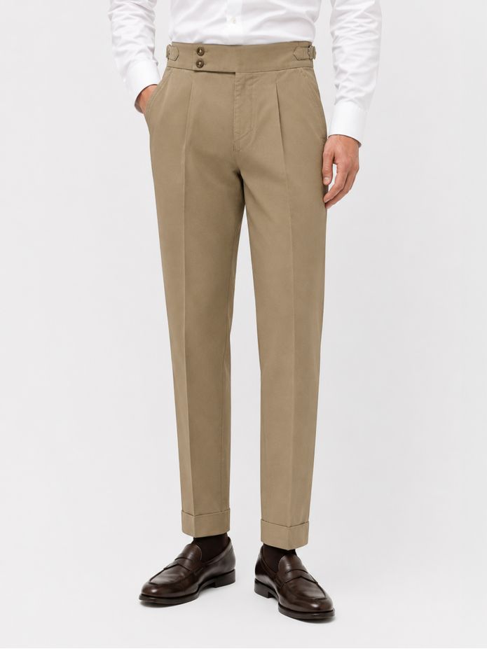Pantalon à pinces taupe - Braga