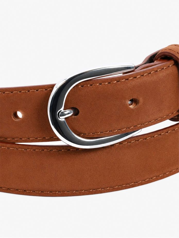 Ceinture fine marron en nubuck - Gab