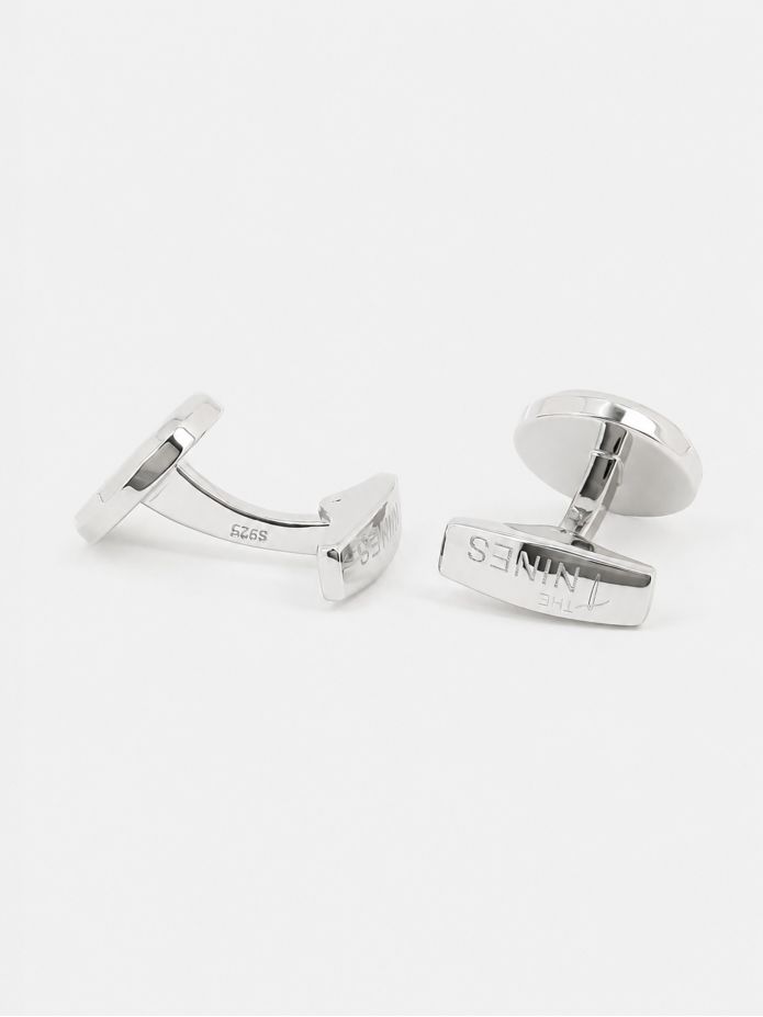 Boutons de manchette argent massif cocarde française