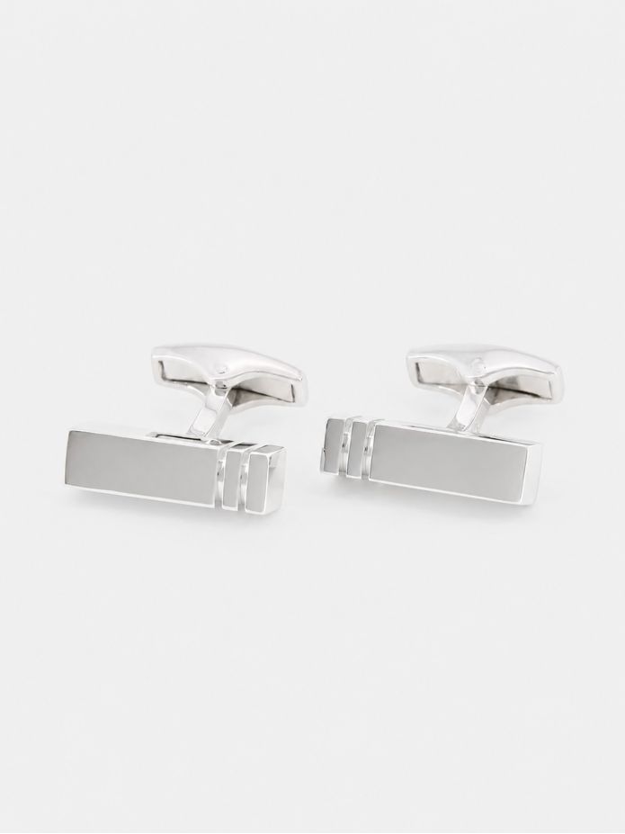 Boutons de manchette argent massif Tokyo