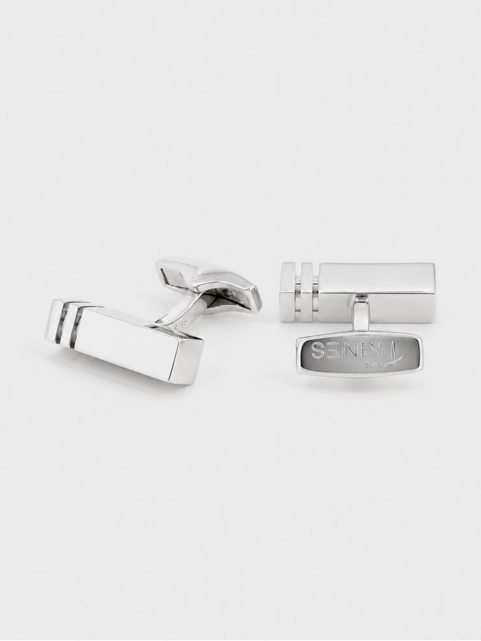 Boutons de manchette argent massif Tokyo