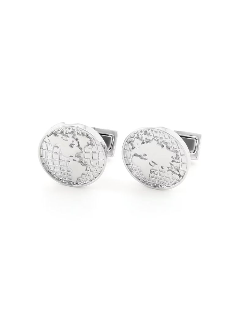 Boutons de manchette mappemonde globe trotter II