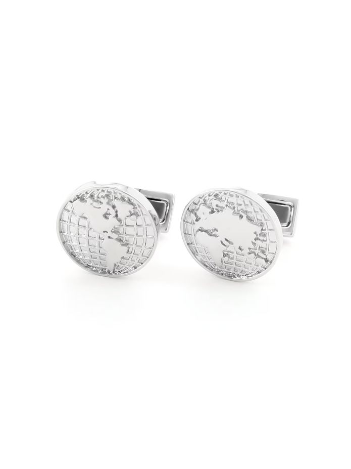 Boutons de manchette mappemonde globe trotter II