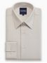 Chemise col français infroissable en Royal Oxford beige