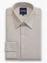 Chemise col français infroissable en Royal Oxford marron