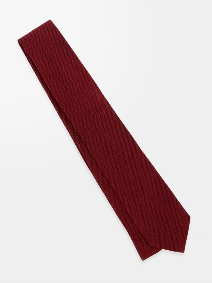 Cravate grenadine de soie bordeaux Grenadines IV