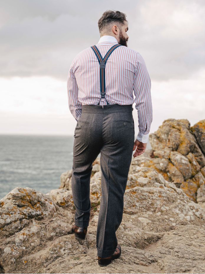 Pantalon de costume gurkha gris Dharan