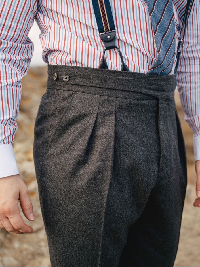 Pantalon de costume gurkha gris Dharan