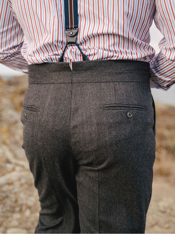Pantalon de costume gurkha gris Dharan