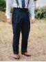 Pantalon de costume gurkha bleu marine Dharan