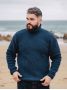 Pull col roulé bleu Adam