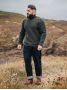 Pull col roulé vert loden Adam