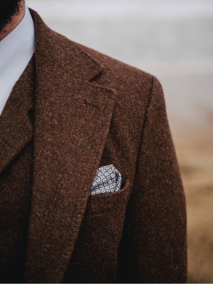 Veste de costume marron Braemer
