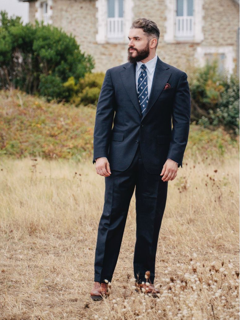 Veste de costume bleu marine Dharan
