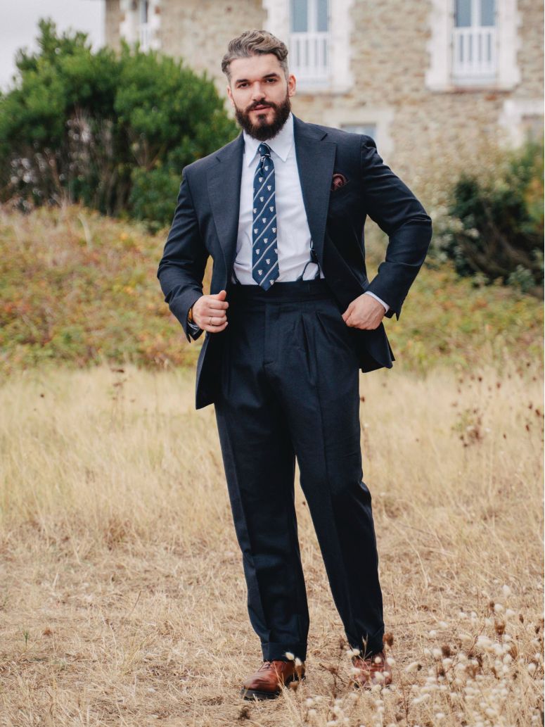 Veste de costume bleu marine Dharan