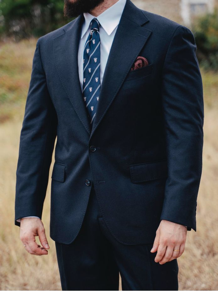 Veste de costume bleu marine Dharan