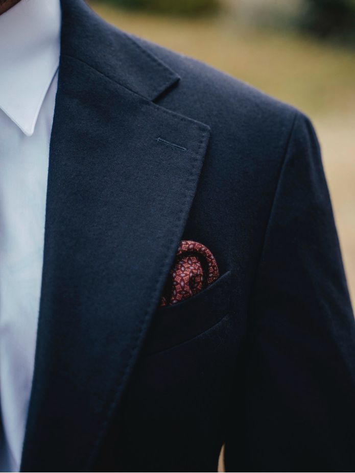 Veste de costume bleu marine Dharan