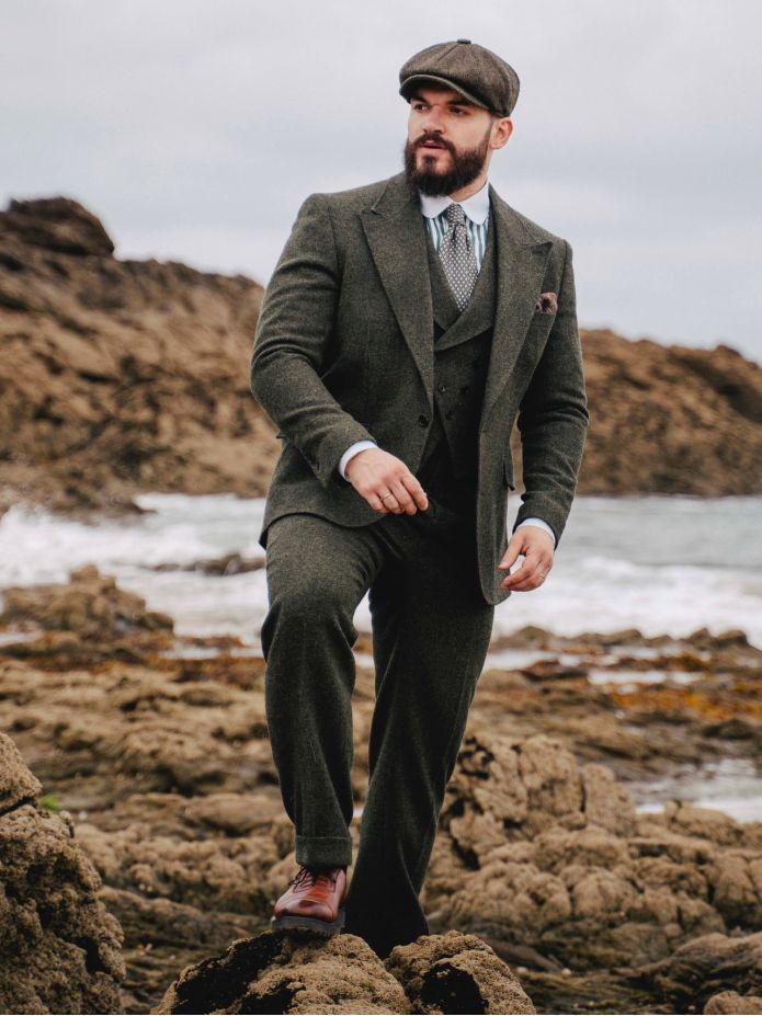 Veste de costume vert loden Kildare