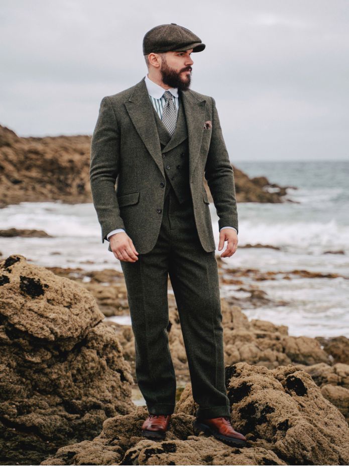 Veste de costume vert loden Kildare