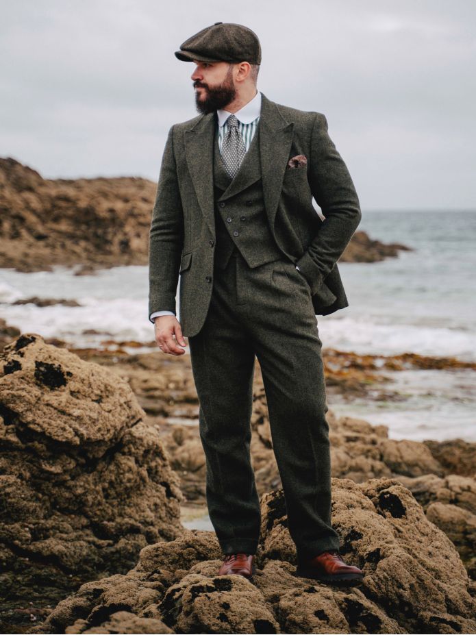 Veste de costume vert loden Kildare