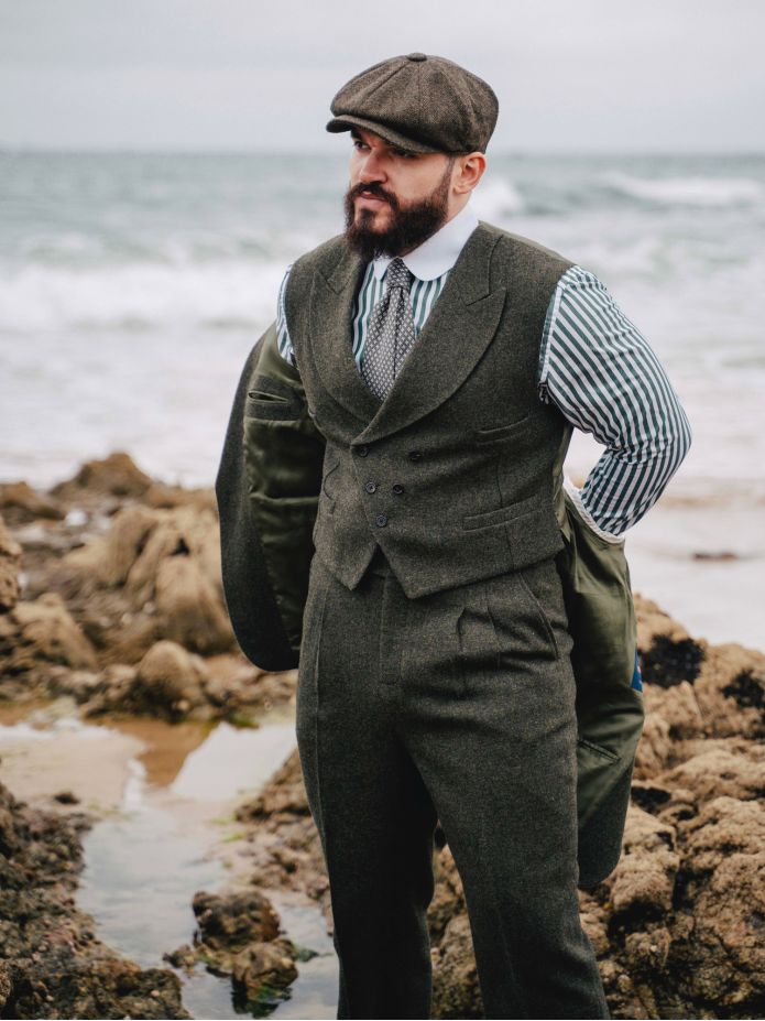 Veste de costume vert loden Kildare