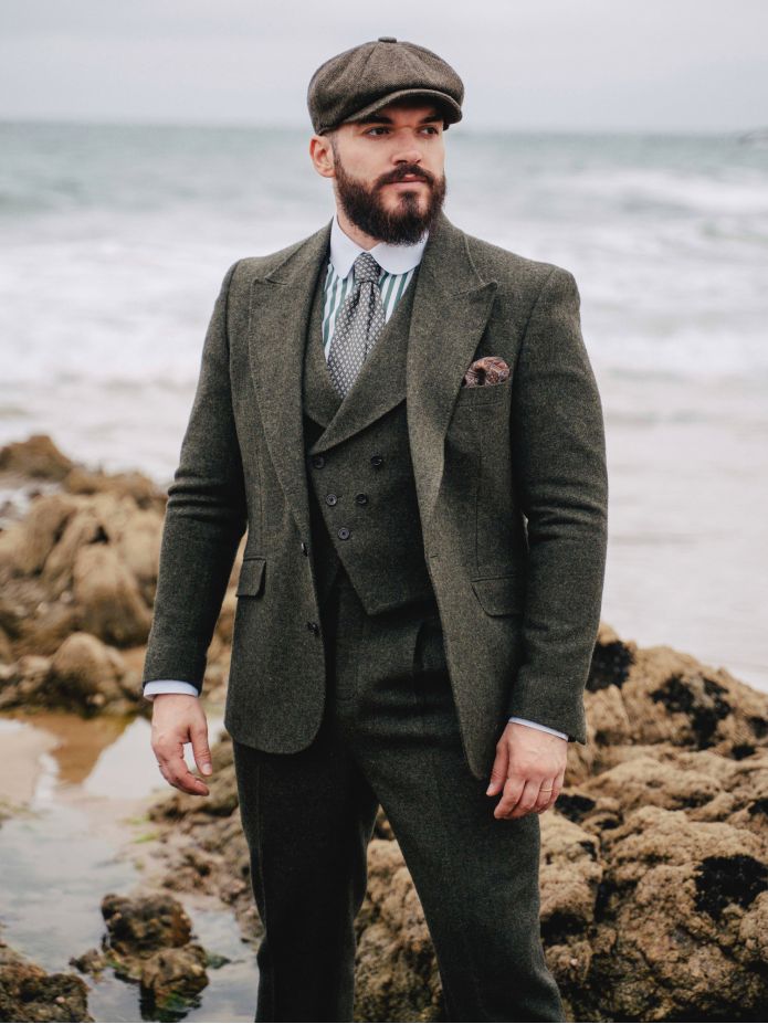 Veste de costume vert loden Kildare