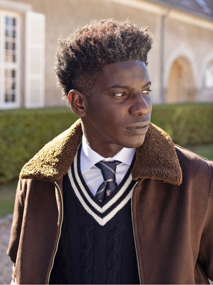 Blouson zippé Marron John