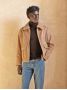 Blouson zippé camel John