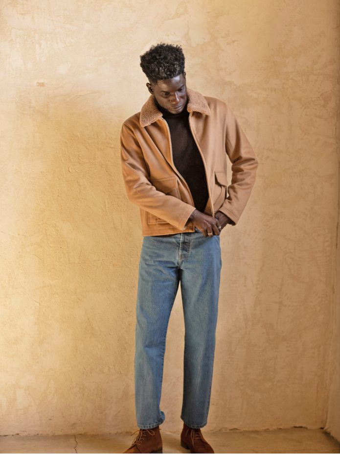 Blouson zippé Camel John